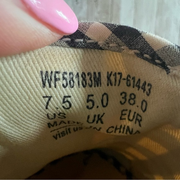 Keds Kate Spade Collab Black and White Gingham Slip-On Sneakers 7.5 - Picture 9 of 9